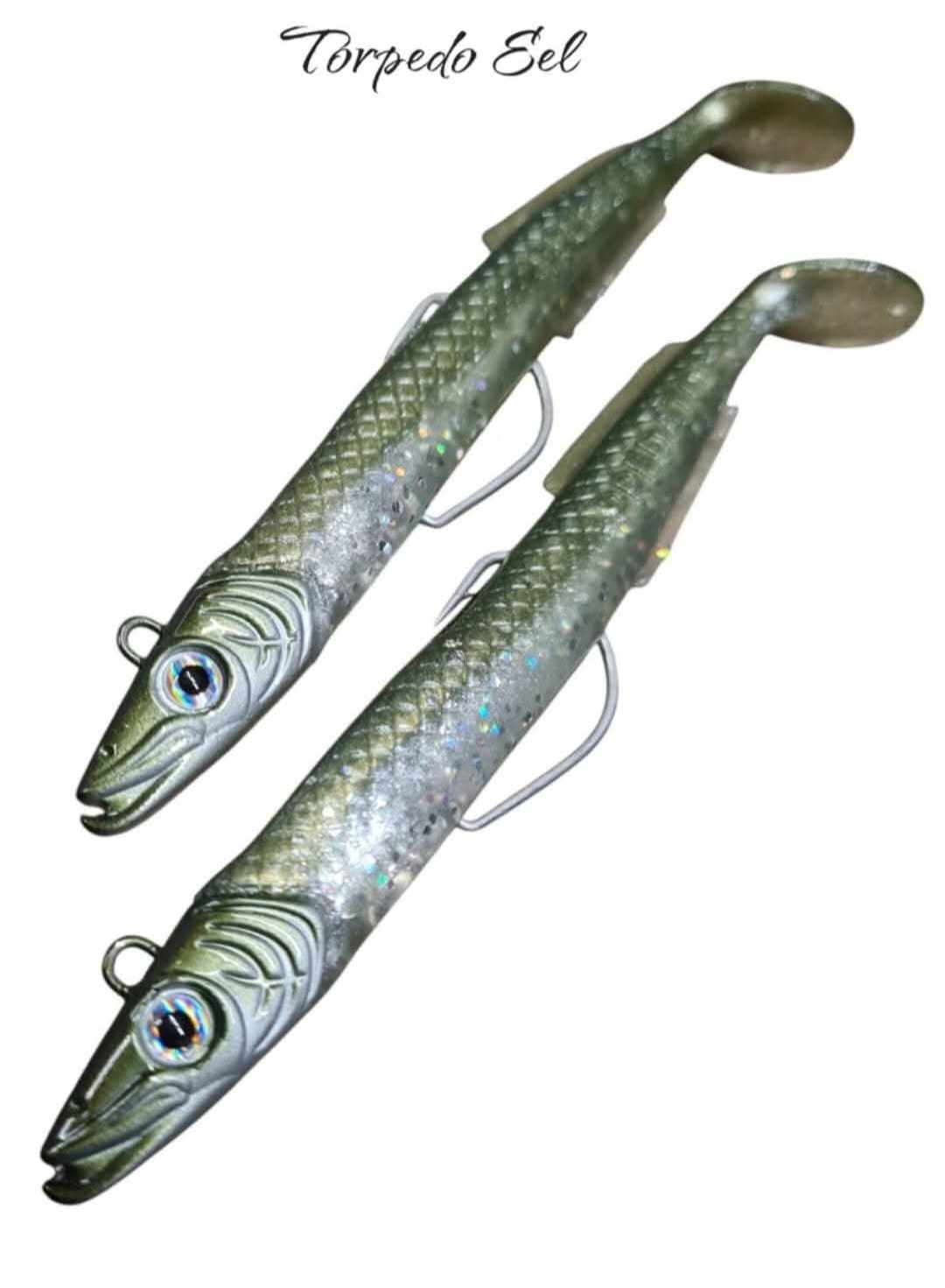 Predator Lures Torpedo Eel 5" 23g Khaki Silver