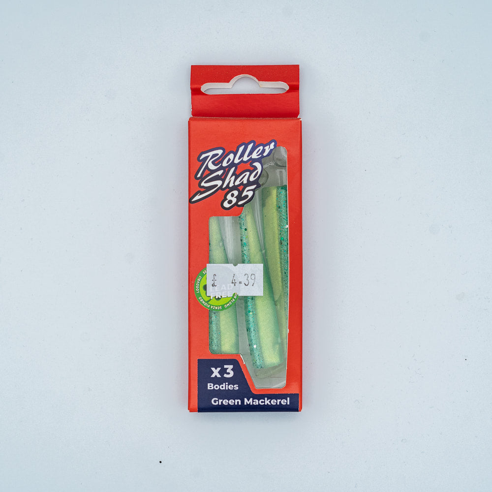 GT-Bio Roller Shad 85 - Pack of 3 loose bodies - Green Mackeral
