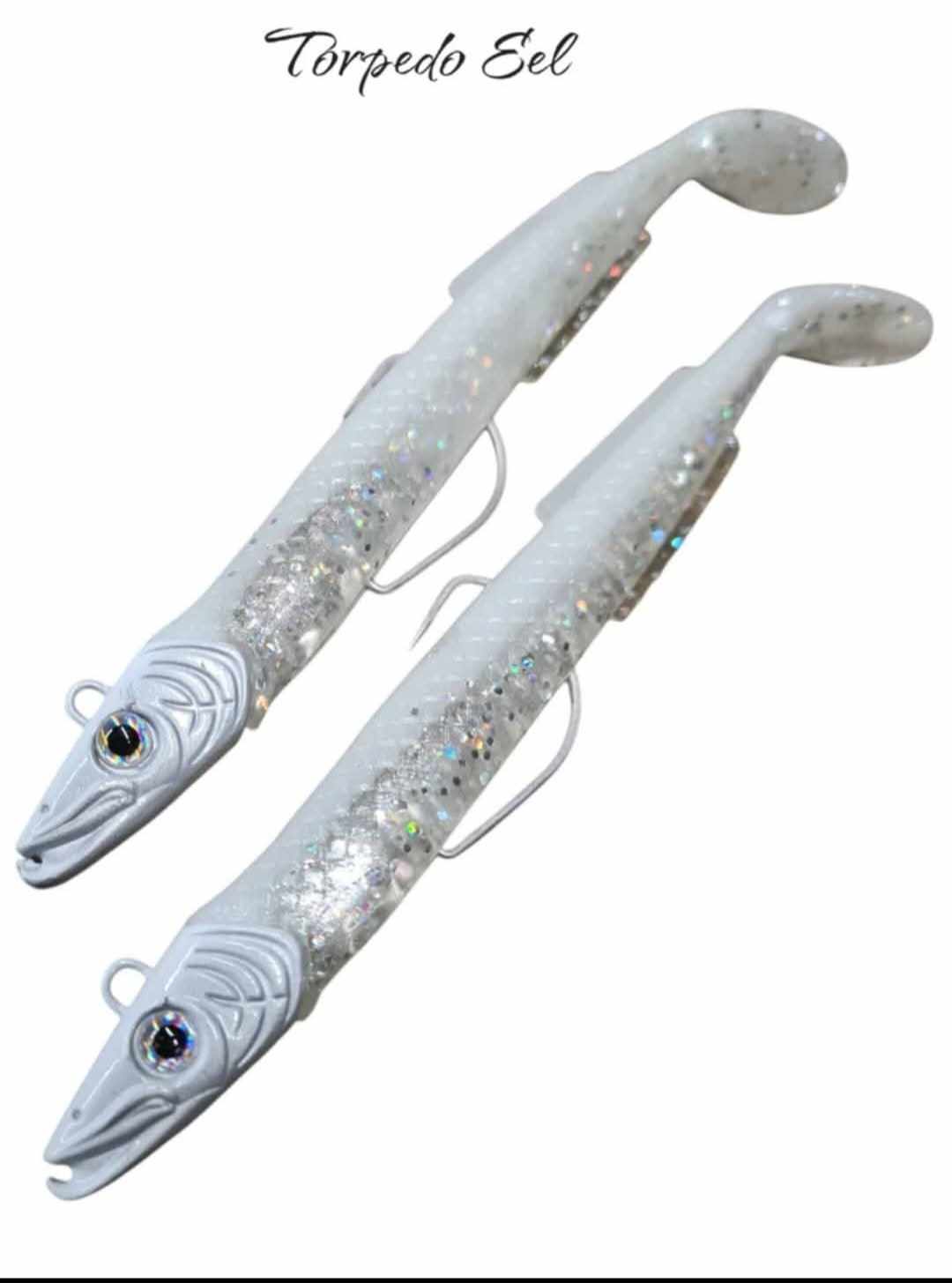 Predator Lures Torpedo Eel 6" 35g Snow White