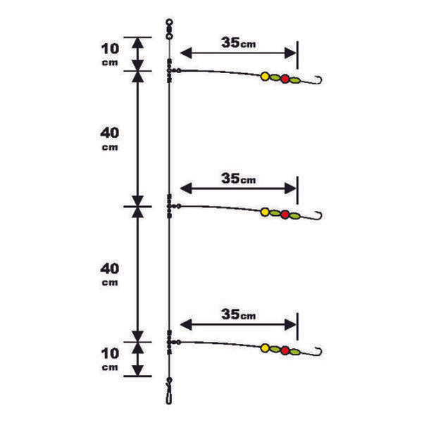 Sunset Surfcasting Rig Special Whiting Special Size 2
