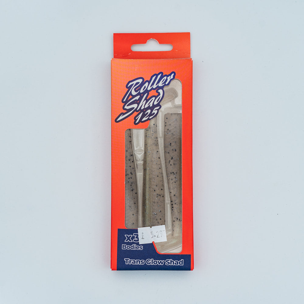 GT-Bio Roller Shad 125 - Pack of 3 loose bodies - Trans Glow