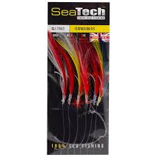 SeaTech Feathers Rig 6's hook size 1/0