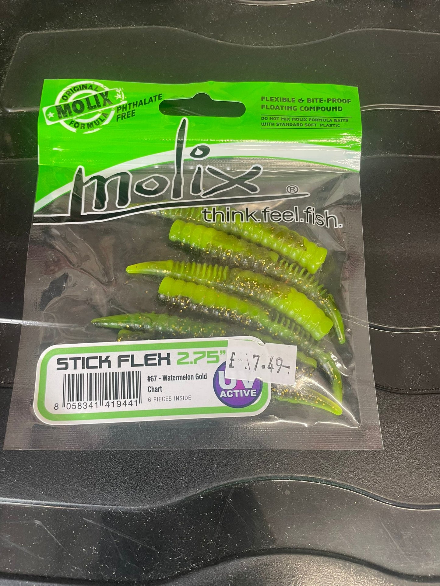 Molix Stik Flex 2.75" Watermelon Gold Chart