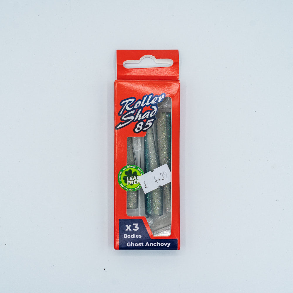 GT-Bio Roller Shad 85 - Pack of 3 loose bodies - Ghost Anchovy