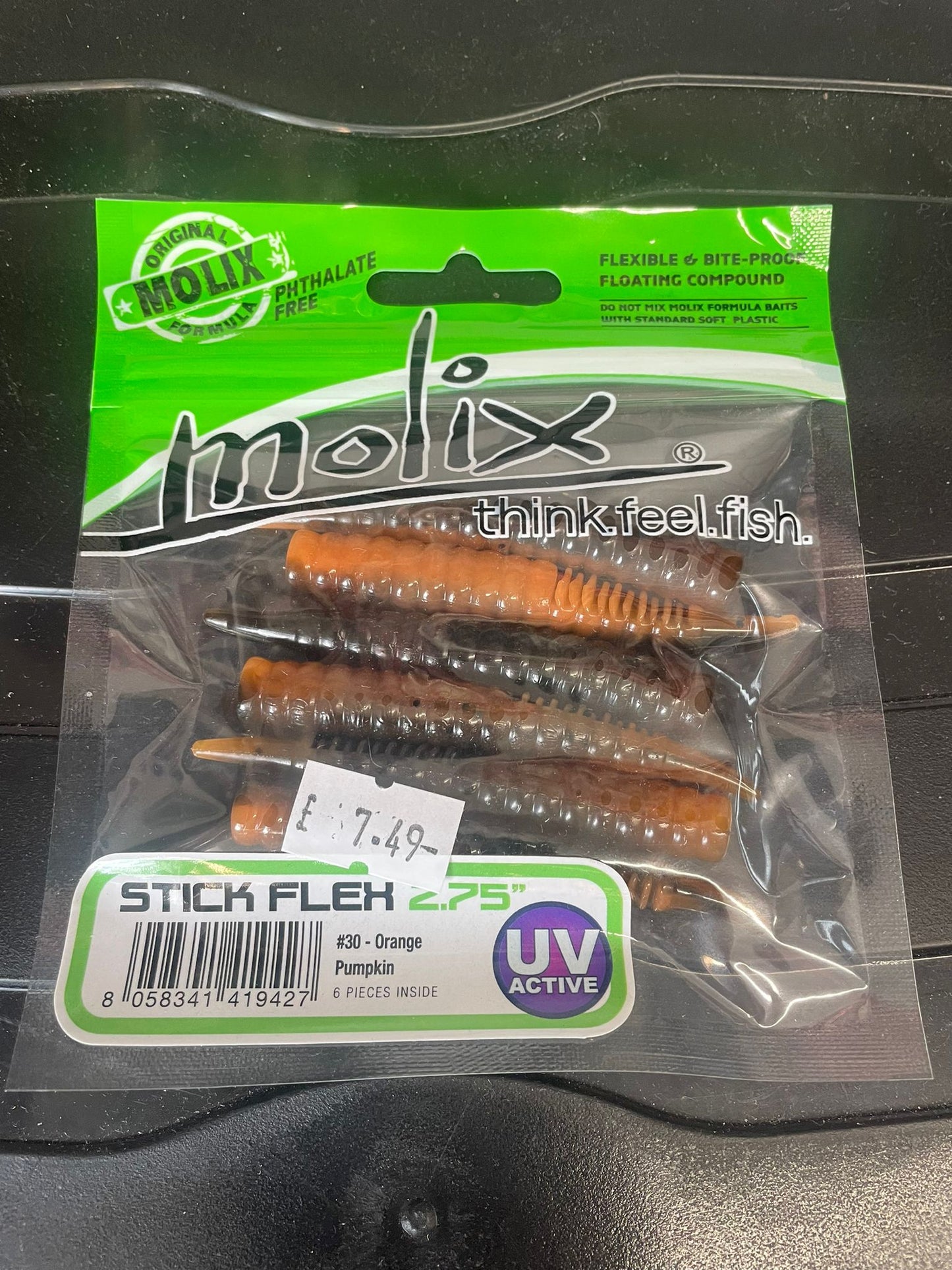 Molix Stick Flex 2,75 (6 pcs) Orange Pumpkin