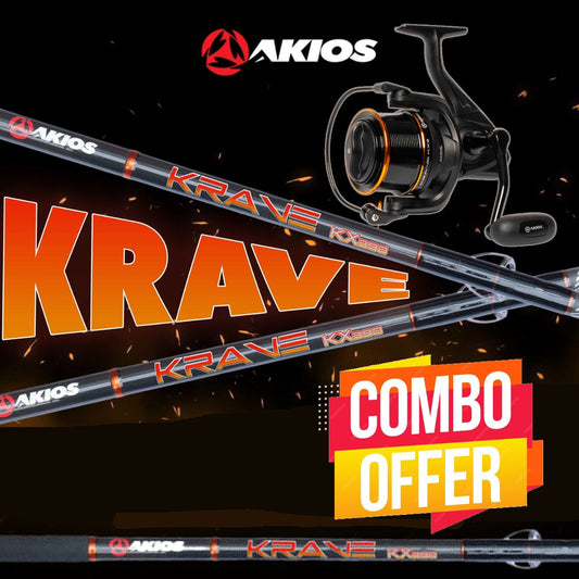 AKIOS KRAVE 420 14ft 3 Piece Rod – KRAVE KX8000 REEL COMBO