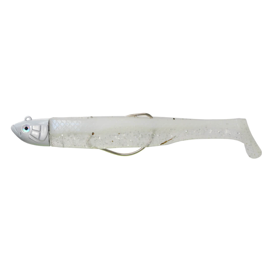 Axia Weedless Minnow 46g 150mm White Glitter