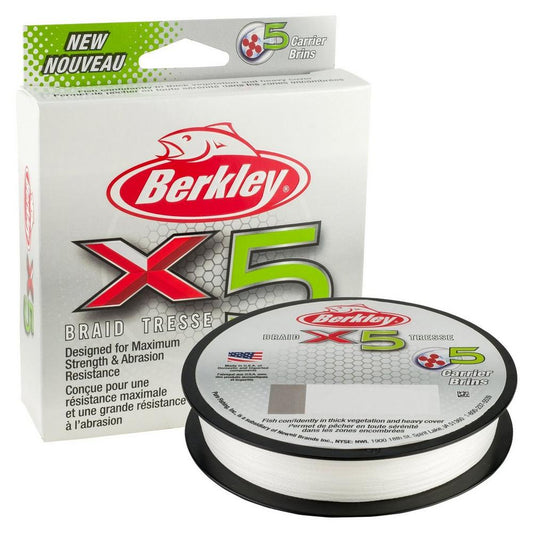 Berkley X5 Braid Superline 0.1mm 3.6kg 8lb Crystal 150m