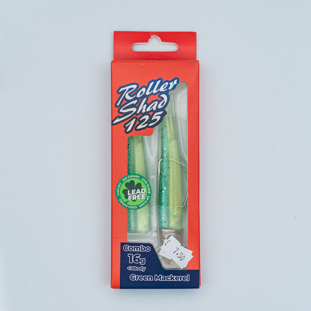 GT-Bio Roller Shad 125 - 16g head - total 25g - Green Mackeral
