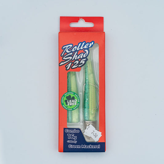 GT-Bio Roller Shad 125 - 16g head - total 25g - Green Mackeral