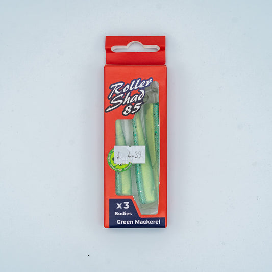 GT-Bio Roller Shad 85 - Pack of 3 loose bodies - Green Mackeral
