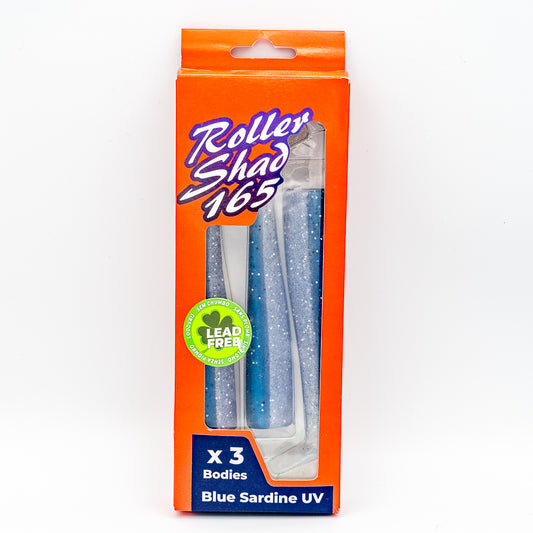 GT-Bio Roller Shad 165 - Pack of 3 loose bodies - Blue Sardine