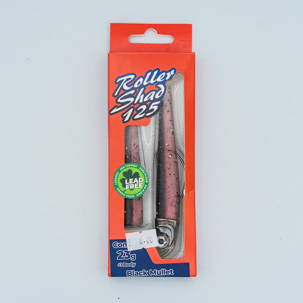 GT-Bio Roller Shad 125 - 23g head - total 33g - Black Mullet