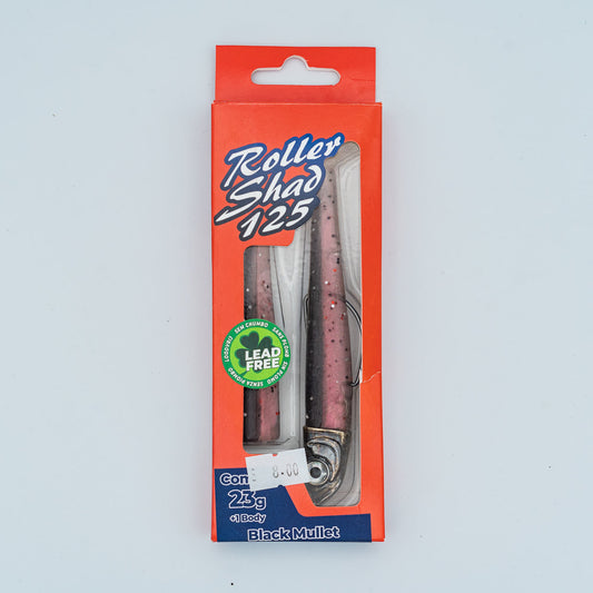 GT-Bio Roller Shad 125 - 23g head - total 33g - Black Mullet