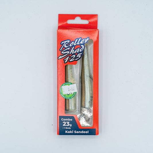 GT-Bio Roller Shad 125 - 23g head - total 33g - Kaki Sandeel