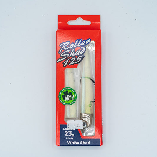 GT-Bio Roller Shad 125 - 23g head - total 33g - White Shad