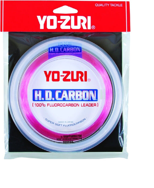 Yo Zuri H.D Carbon 100% Fluorocarbon disappearing Pink 30yds 0.953mm 100lb