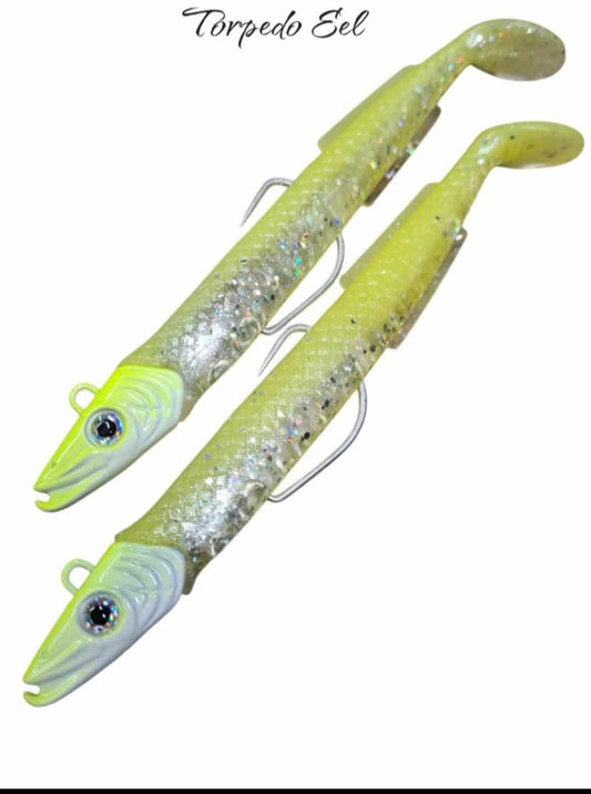 Predator Lures Torpedo Eel 6" 35g Lemon Back