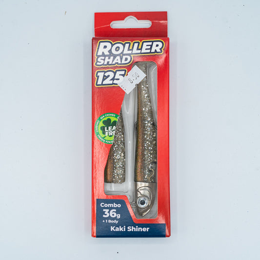 GT-Bio Roller Shad 125 - 36g head - total 45g - Kaki Shiner