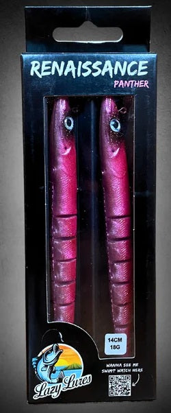 Lazy Lures Renaissance Eel Panther 14cm 18g
