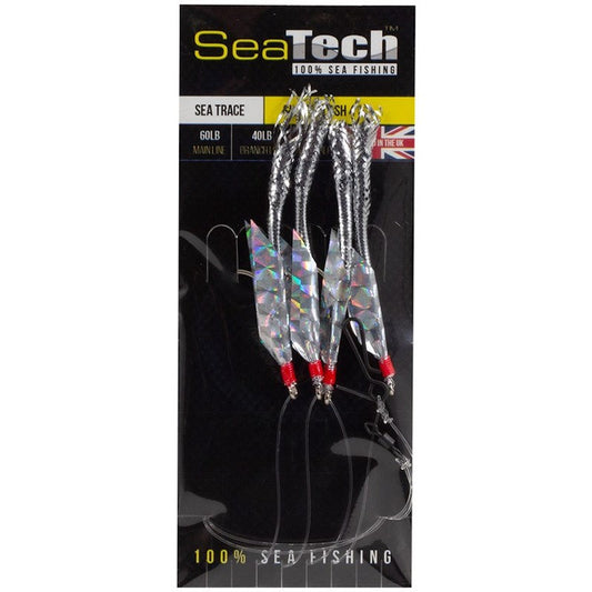 SeaTech Silver Flash 4's hook size 1/0