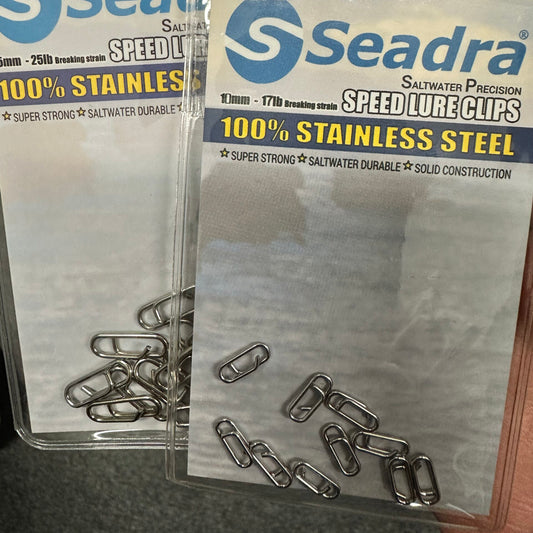 Seadra Speed Lure Clips - 10mm 17lb 10 per pack