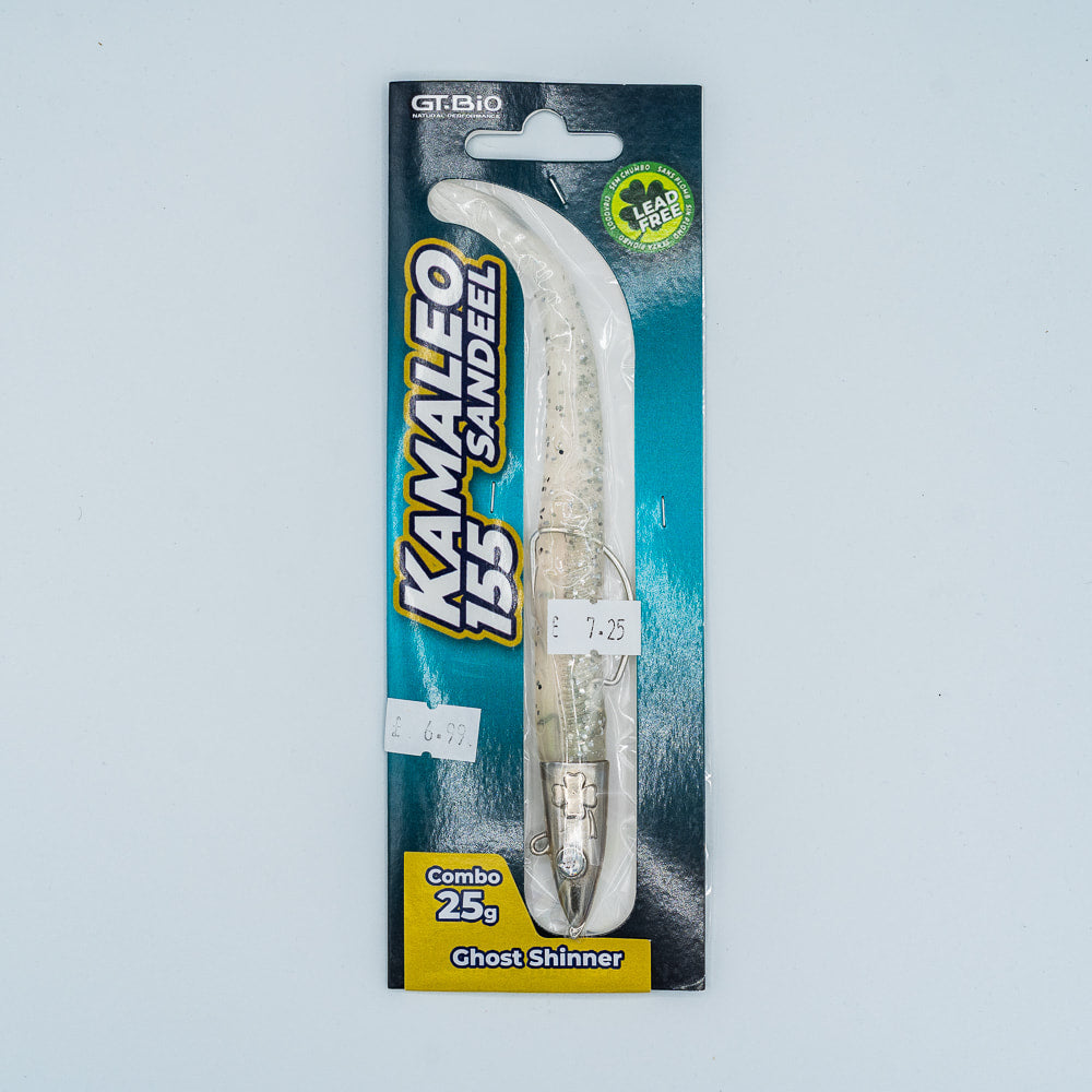 GT-Bio Kamaleo Sandeel 155 - 25g - 36g total weight Ghost Shiner