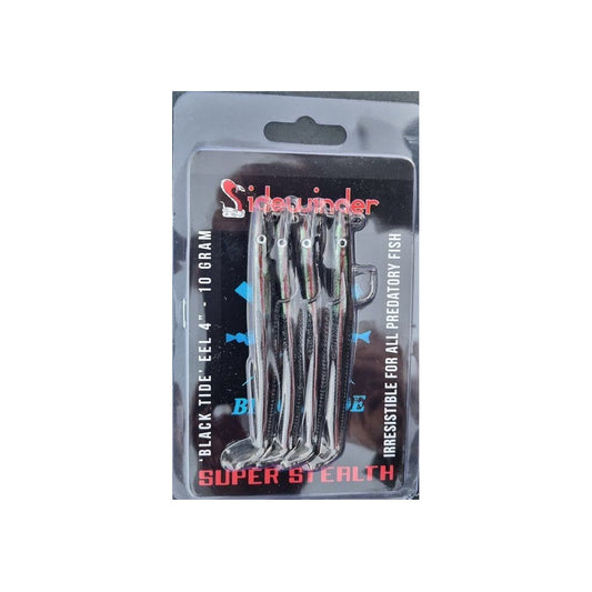 Sidewinder Serries Eels 4" 10g Black Tide