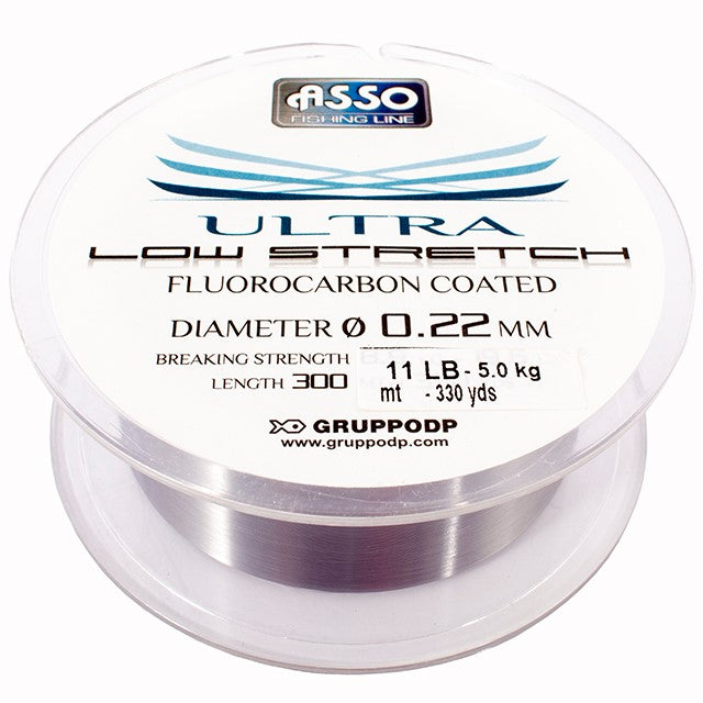 Asso Ultra Low Stretch Fluorocarbon coated 48lb/0.40mm 300m Clear