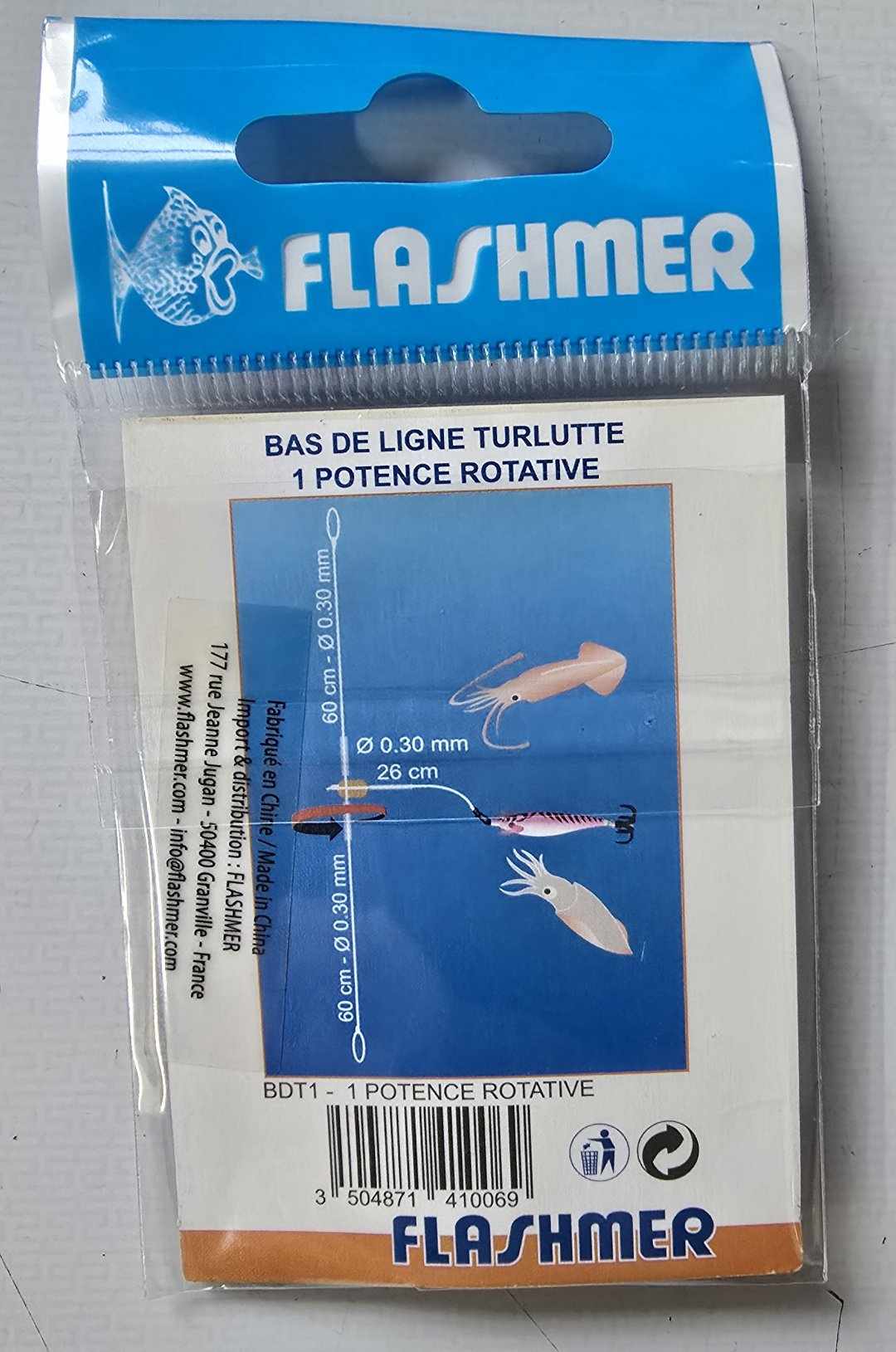 Pre tied Squid trace - 1 fast linK for 1 jig