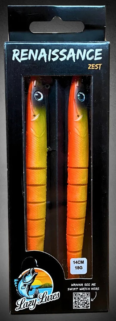 Lazy Lures Renaissance Eel Zest 14cm 18g