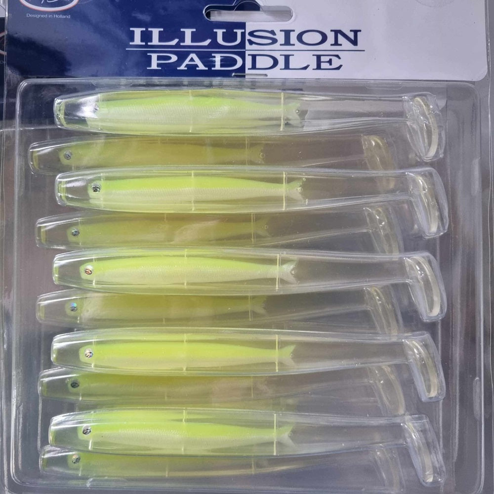 Pays Bass Illusion Paddle 13cm 14g Chartreuse White