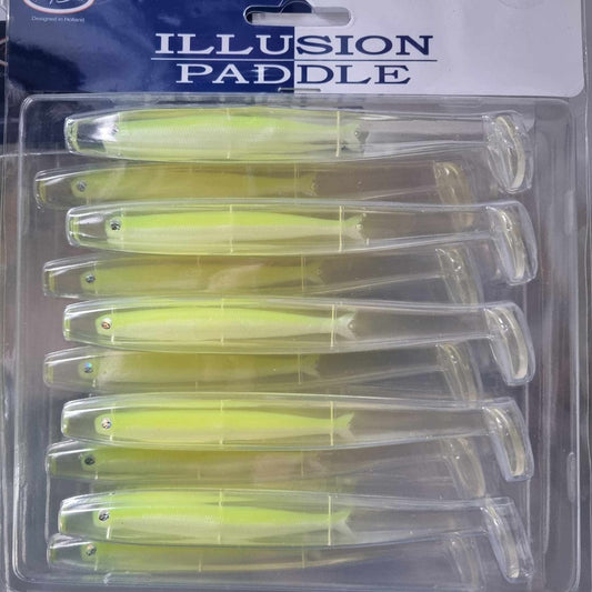 Pays Bass Illusion Paddle 13cm 14g Chartreuse White
