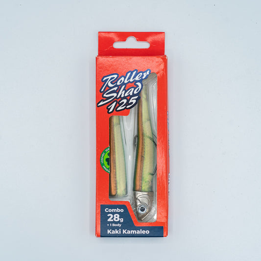 GT-Bio Roller Shad 125 - 28g head - total weight 37g - Kaki Kamaleo