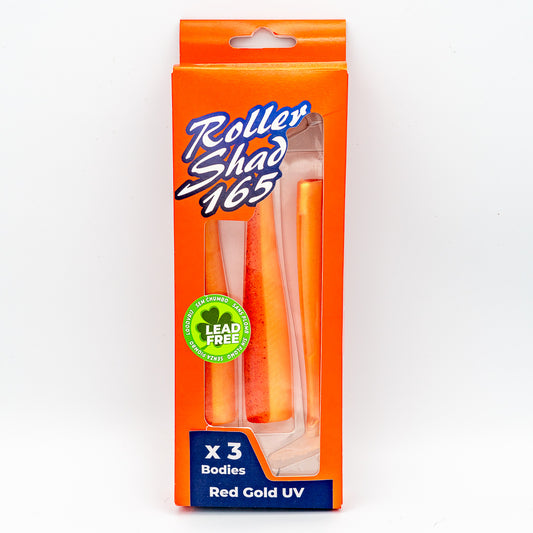 GT-Bio Roller Shad 165 - Pack of 3 loose bodies - Red Gold