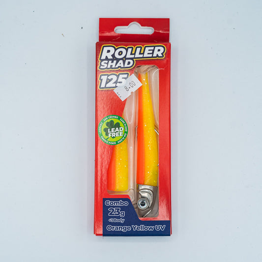 GT-Bio Roller Shad 125 - 23g head - total 33g - Orange Tail UV