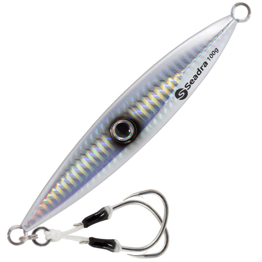 Seadra Strike Eye Slow Jig 80g Holo Silver