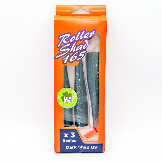 GT-Bio Roller Shad 165 - Pack of 3 loose bodies - Dark Shad