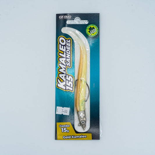 GT-Bio Kamaleo Sandeel 155 - 15g - 26g total weight Gold Kamaleo