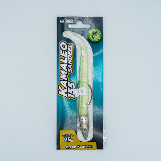 GT-Bio Kamaleo Sandeel 155 - 15g - 26g total weight Green Kamaleo