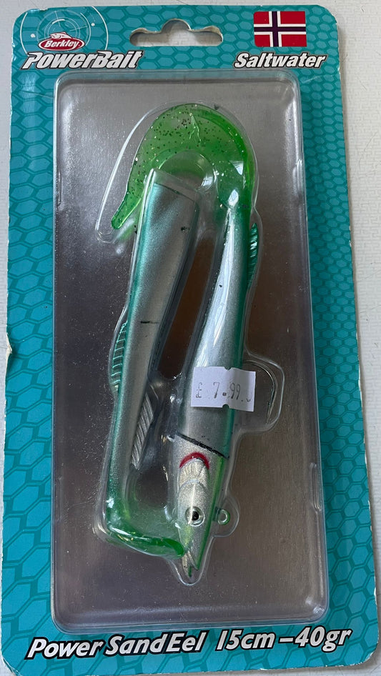 Berkley Powerbait Power Sandeel - Saltwater Soft Bait Fishing Lure for Bass, Pollack, Cod, Ling and Wrasse - Paddle Tail & Curl Tail Supplied