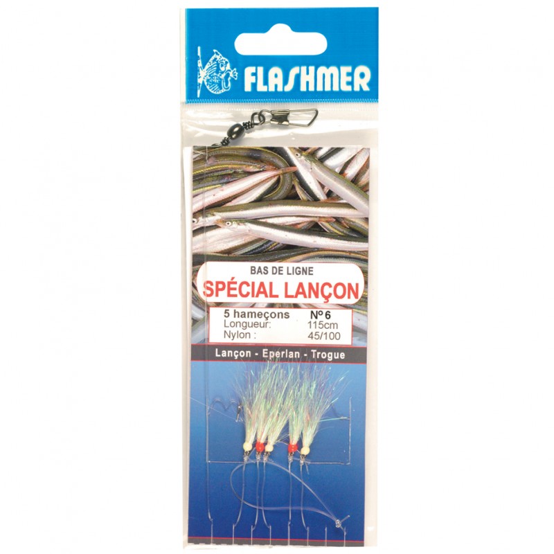 Flashmer "Special Lancon" White Sabiki rig size 12 hooks