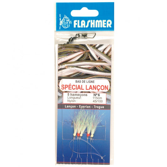 Flashmer "Special Lancon" White Sabiki rig size 12 hooks