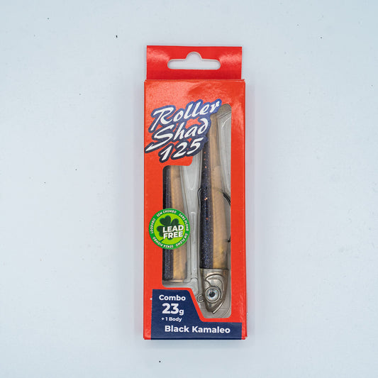 GT-Bio Roller Shad 125 - 23g head - total 33g - Black Kamaleo