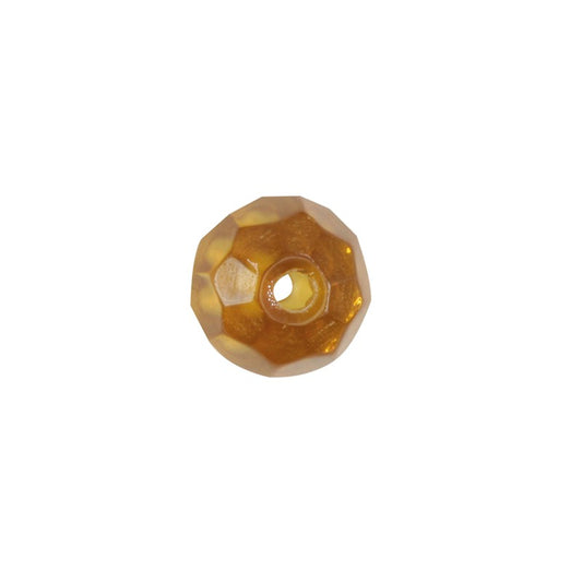 Scratch Tackle Glass Beads 8mm Amber