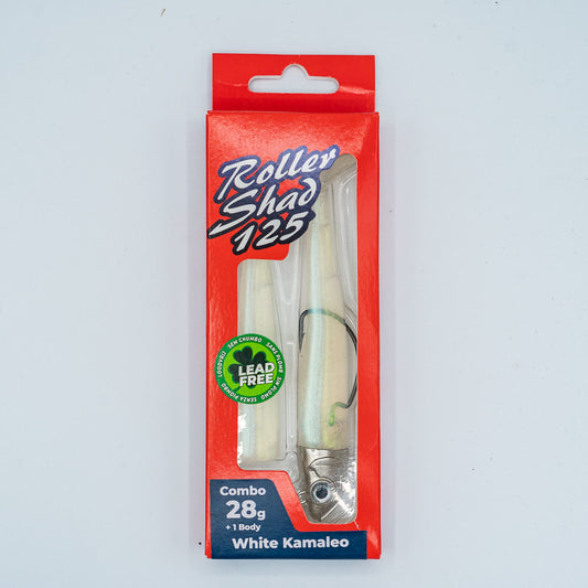 GT-Bio Roller Shad 125 - 28g head - total weight 37g - White Kamaleo