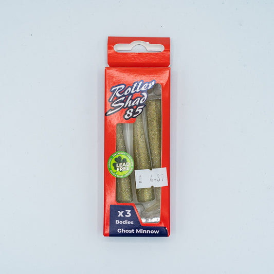 GT-Bio Roller Shad 85 - Pack of 3 loose bodies - Ghost Minnow