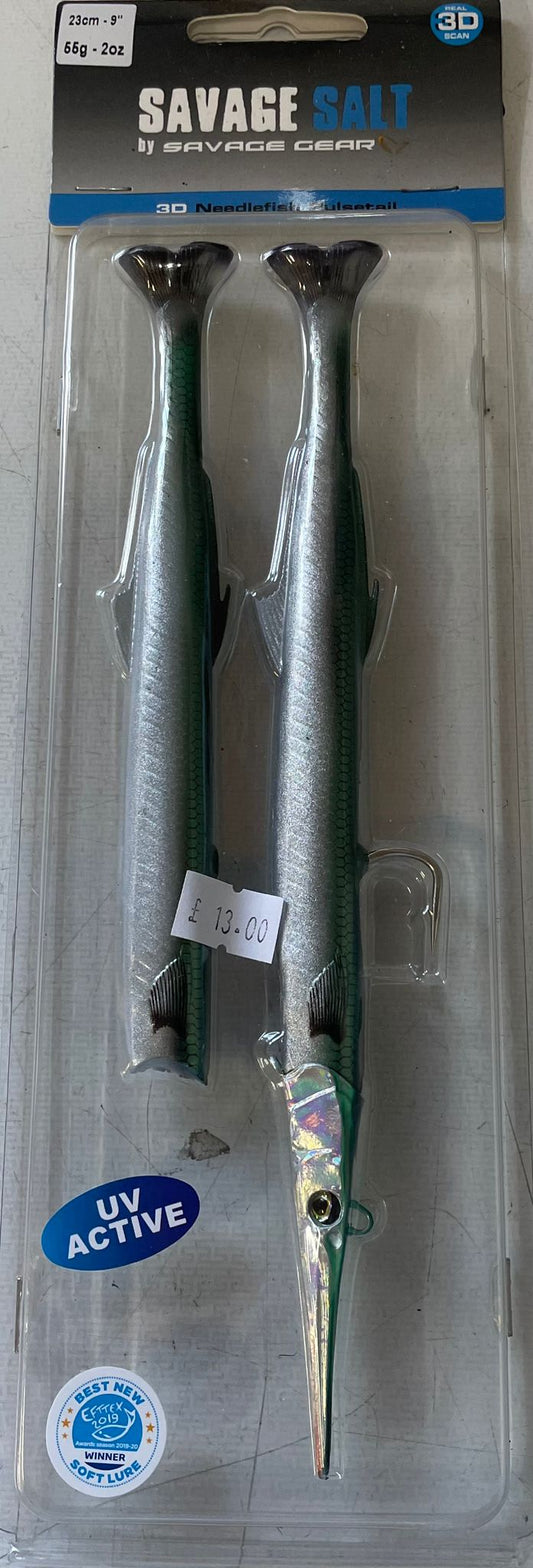 Savage Gear 3D Needlefish Pulsetail 23cm 55g 2+1pcs Green