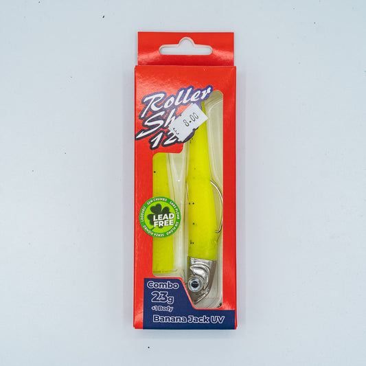 GT-Bio Roller Shad 125 - 23g head - total 33g - Banana Jack UV