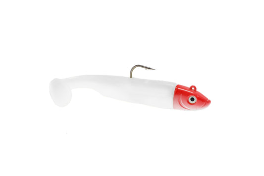 Drift Shad Heavy 15cm 55g White Red Head
